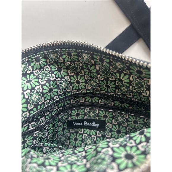 Vera Bradley Purse Crossbody Hipster Winter Berry Adjustable Pocket Black Purple - Picture 7 of 13